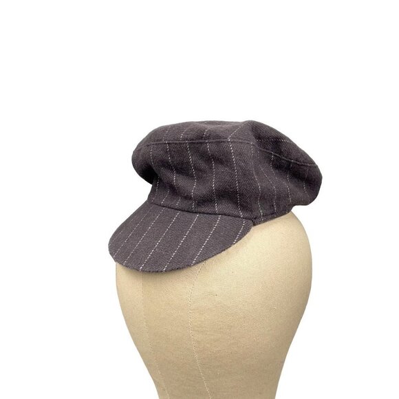 Vintage GAP Toddler XXL (24 M) Cotton Pinstripe Retro Newsboy Overalls & Hat - Picture 5 of 6